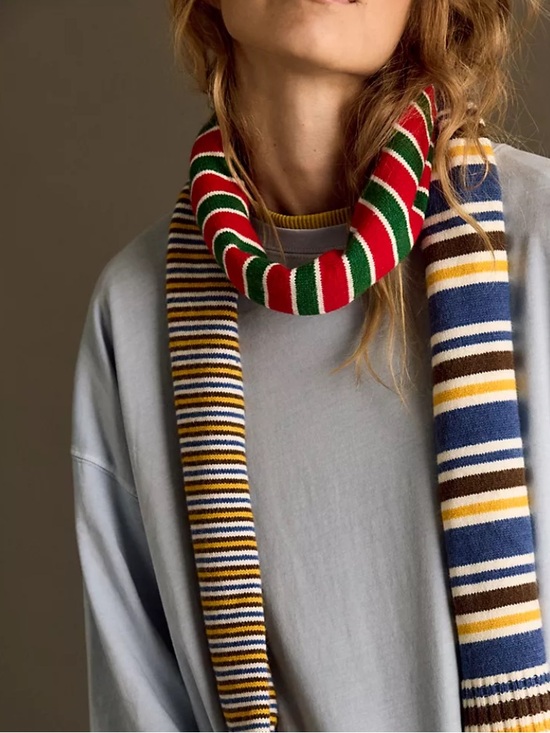 Free People Accessories - Free People Stars hollow stripe skinny scarf NWT